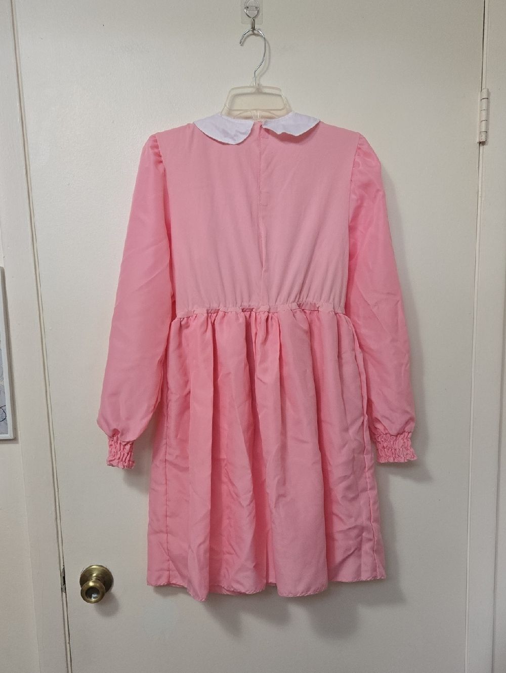 Stranger Things Girl Eleven Pink Dress Adult Costume Socks Incl Size XL (14-16) - Picture 3 of 7